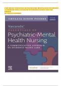 VARCAROLIS&rsquo; ESSENTIALS OF PSYCHIATRIC MENTAL HEALTH VARCAROLIS&rsquo; ESSENTIALS OF PSYCHIATRIC MENTAL HEALTH NURSING&colon; A COMMUNICATION APPROACH TO EVIDENCE-BASED CARE 5TH EDITION BY CHYLLIA D FOSBRE