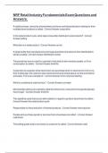 NRF Retail Industry Fundamentals Exam Questions and Answers&period;