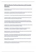 NRF Certification Test Exam Questions with Complete Solutions&period;