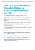 WPC 300 Exam Questions Complete Solutions Current Update &lpar;Verified A&plus; Pass&rpar;
