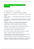 Nurs&period; 106 Exam 1 Questions and Answers