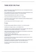 scsc 301 exam 2 tamu smith Questions With Complete Solutions