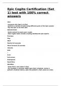 Epic Cogito Certification &lpar;Set 1&rpar; test with 100- correct answers&period;