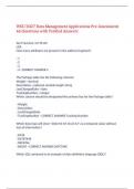 WGU D427 Data Management Applications Pre-Assessment 66 Questions with Verified Answers&comma;100&percnt;CORRECT