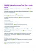 NR283&colon; Pathophysiology Final Exam-study guide Q&A 2024 latest