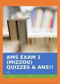 AMS EXAM 1 &lpar;MIZZOU&rpar; QUIZZES & ANS&excl;&excl;
