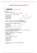 Human Physiology&comma; 16th Edition by Stuart Fox