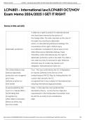 LCP4801 - International law&sol;LCP4801 OCT&sol;NOV Exam Memo 2024&sol;2025 &vert; GET IT RIGHT