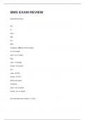 BMS EXAM REVIEW