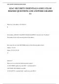 GIAC SECURITY ESSENTIALS &lpar;GSEC&rpar; EXAM 2024&sol;2025 QUESTIONS AND ANSWERS GRADED A&plus;
