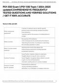PSY-550 Exam 1&sol;PSY 550 Topic 1 2024-2025 update&vert;COMPREHENSIVE FREQUENTLY TESTED QUESTIONS AND VERIFIED SOLUTIONS &sol; GET IT 100&percnt; ACCURATE