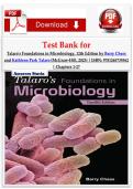 Test Bank for Talaro's Foundations in Microbiology&comma; 12th Edition by Barry Chess and Kathleen Park Talaro &lpar;McGraw-Hill&comma; 2023&rpar; &vert; ISBN&colon; 9781265739362 &vert; Chapters 1-27