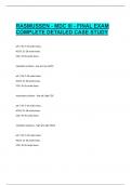 Rasmussen - MDC III - Final Exam