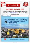 Solution Manual for Principles of Auditing and Other Assurance Services&comma; 23rd Edition by Ray Whittington & Kurt Pany &lpar;McGraw-Hill&comma;  2024&rpar; &vert; ISBN&colon; 9781266857669 &vert; Chapters 1-21