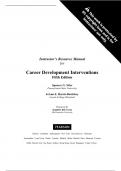 Test Bank - Career Development Interventions&comma; 5th Edition &lpar;Niles&comma; 2017&rpar;&comma; Chapters 1-15 &vert; All Chapters Covered
