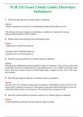 NUR 325 &lpar; LATEST 2024 &sol; 2025 &rpar; EXAM 2 STUDY GUIDE&comma; ELECTROLYTE IMBALANCES &vert; GRADED A&plus; QUESTIONS AND ANSWERS &lpar;SOLVED&rpar;