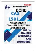CAS1501 Assignment 6 &lpar;COMPLETE ANSWERS&rpar; Semester 2 2024 &lpar;731393&rpar; - DUE 29 October 2024