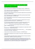 AHR-110 Exam 3 Study Guide with Complete Solutions