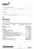 2024 AQA AS Business Paper 1 &lpar;7131&sol;1&colon; Business 1&rpar;
