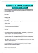DSE CDCA OSCE Exam Questions and Answers 100&percnt; Solved