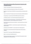 National Dental Hygiene Board Examination Questions with Complete Answers&period;
