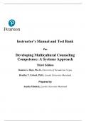 Test Bank for Developing Multicultural Counseling Competence A Systems Approach&comma; 3rd Edition by Danica G&period; Hays&comma; Bradley T&period; Erford