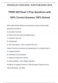 FNDH Exam Package Deal Questions and Answers 100&percnt; Solved