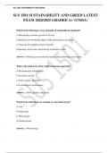 SUS 1501 SUSTAINABILITY AND GREED LATEST  EXAM 2024&sol;2025 GRADED A&plus; &lpar;UNISA&rpar;