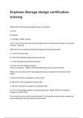 Enphase Storage design certification training Questions and Answers 100&percnt; Correct &vert; Graded A&plus; 2025&sol;2026