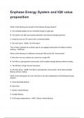 Enphase Energy System and IQ8 value proposition Questions and Answers 100&percnt; Correct &vert; Graded A&plus; 2025&sol;2026