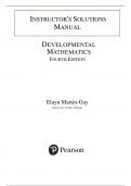 Solutions Manual for Developmental Mathematics 4th Edition by Elayn Martin-Gay&comma; All Chapters 1-16