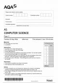 2024 AQA AS Computer Science Paper 2 &lpar;7516&sol;2&rpar;