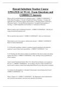 Hawaii Substitute Teacher Course UPDATED ACTUAL Exam Questions and  CORRECT Answers