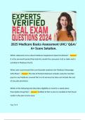 2025 Medicare Basics Assessment UHC&sol; Q&A&sol; A&plus; Score Solution&period; 