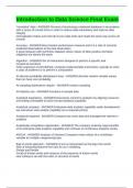Introduction to Data Science Final Exam