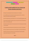 Cardiovascular&sol;lymphatic&sol;nervous system Exam Practice Questions and Answers