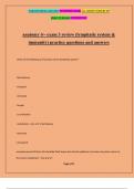 anatomy tv- exam 3 review &lpar;lymphatic system & immunity&rpar; practice questions and answers