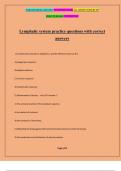 Lymphatic system practice questions with correct answers