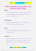 CMN 214 Midterm 2 Questions and  Answers &lpar;100&percnt; Pass&rpar;