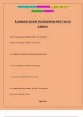 Lymphatic System Test Questions with Correct Answers