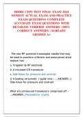 IBHRE CEPS TEST FINAL EXAM 2024 NEWEST ACTUAL EXAM AND PRACTICE EXAM QUESTIONS COMPLETE ACCURATE EXAM QUESTIONS WITH DETAILED VERIFIED ANSWERS &lpar;100&percnt; CORRECT ANSWERS&rpar; &sol;ALREADY GRADED A&plus;