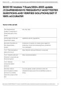 BIOD 151 Module 7 Exam&sol; update &sol;COMPREHENSIVE FREQUENTLY MOST TESTED QUESTIONS AND VERIFIED SOLUTIONS&sol;GET IT 100&percnt; ACCURATE&excl;&excl;