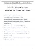LUOA The Odyssey Test Exam Questions and Answers 100&percnt; Solved