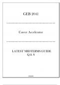 UF-GEB 2041 &lpar;Career Accelerator&rpar; - Latest Midterms Guide Q & S 2024&period;