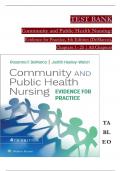 TEST BANK - Community and Public Health Nursing&colon; Evidence for Practice 4th Edition by DeMarco & Walsh&comma; All 25 Chapters Covered&comma; Verified Latest Edition