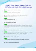 SMQT Exam &lpar;Latest 2024&sol; 2025 Update&rpar; Qs & As&vert; 100&percnt; Correct&vert; Grade A &lpar;Verified Answers&rpar;