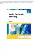 Basic Geriatric Nursing 8th Edition by Patricia A&period; Williams Test Bank