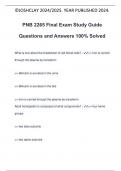 PNB 2265 Final Exam Study Guide Questions and Answers 100&percnt; Solved