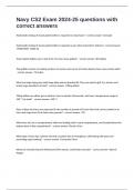 Navy CS2 Exam 2024-25 questions with correct answers&period;