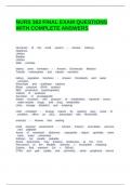 NURS 363 FINAL EXAM QUESTIONS WITH COMPLETE ANSWERS&period;